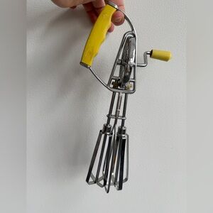 Vintage stainless steel hand beater